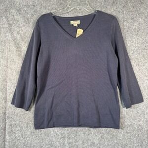 NWT Tommy Bahama Silk‎ Knit Sweater Womens XL Medium Boho Coastal Minimalist